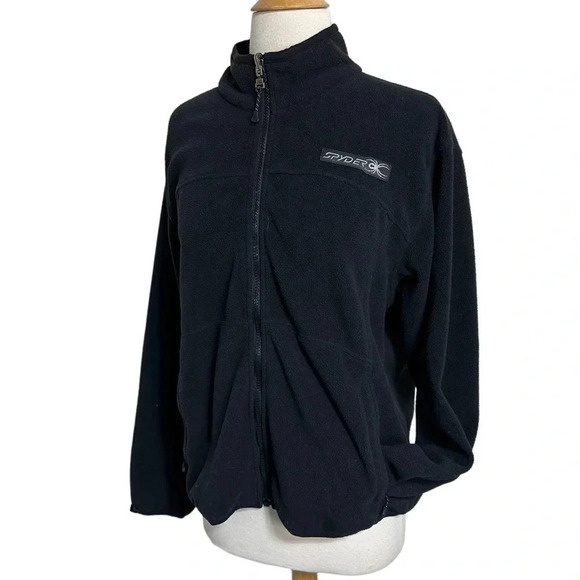 Spyder‎ 12 black fleece performance jacket - Picture 1 of 7